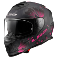 LS2 FF800 STORM II BURST MATT BLACK PINK-06 XL