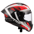 LS2 FF805 THUNDER GP AERO RAUTE WHITE RED-06 XXL