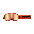 LS2 CHARGER GOGGLE H-V ORANGE WITH IRIDIUM VISOR