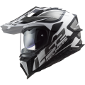 LS2 MX701 EXPLORER ALTER MATT BLACK WHITE-06 XXL