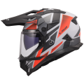 LS2 MX702 PIONEER II BLOCK GREY RED-06 XXL