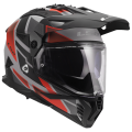 LS2 MX702 PIONEER II BLOCK GREY RED-06 XXL