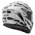 LS2 FF818 STORM III KAOS WHITE GREY XS