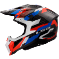 LS2 MX703 X-FORCE PHANTOM WHITE BLUE RED-06 L