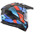 LS2 MX702 PIONEER II BLOCK BLACK RED BLUE-06 XL