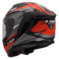 LS2 FF818 STORM III KOMAI BLACK RED XS