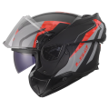 LS2 FF910 ADVANT II GLIDE BLACK GREY RED S