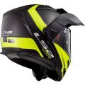 LS2 FF324 METRO EVO RAPID Matt Black Gloss Yellow, FOG FIGHTER (PINLOCK)