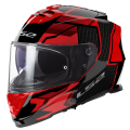 LS2 FF800 STORM II TRACKER BLACK RED-06 3XL