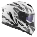 LS2 FF818 STORM III KAOS WHITE GREY