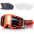 LS2 CHARGER PRO GOGGLE H-V ORANGE WITH IRIDIUM VISOR