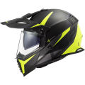 LS2 MX436 PIONEER EVO ROUTER MATT BLACK H-V YELLOW