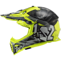 LS2 MX437 FAST EVO CRUSHER BLACK H-V YELLOW