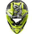 LS2 MX437 FAST EVO CRUSHER BLACK H-V YELLOW