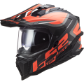 LS2 MX701 EXPLORER ALTER MATT BLACK FL.ORANGE-06 3XL