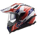 LS2 MX701 EXPLORER ATLANTIS G.WHITE RED BLUE