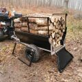 SHARK WOOD 550-G2, vozík za čtyřkolku, černý