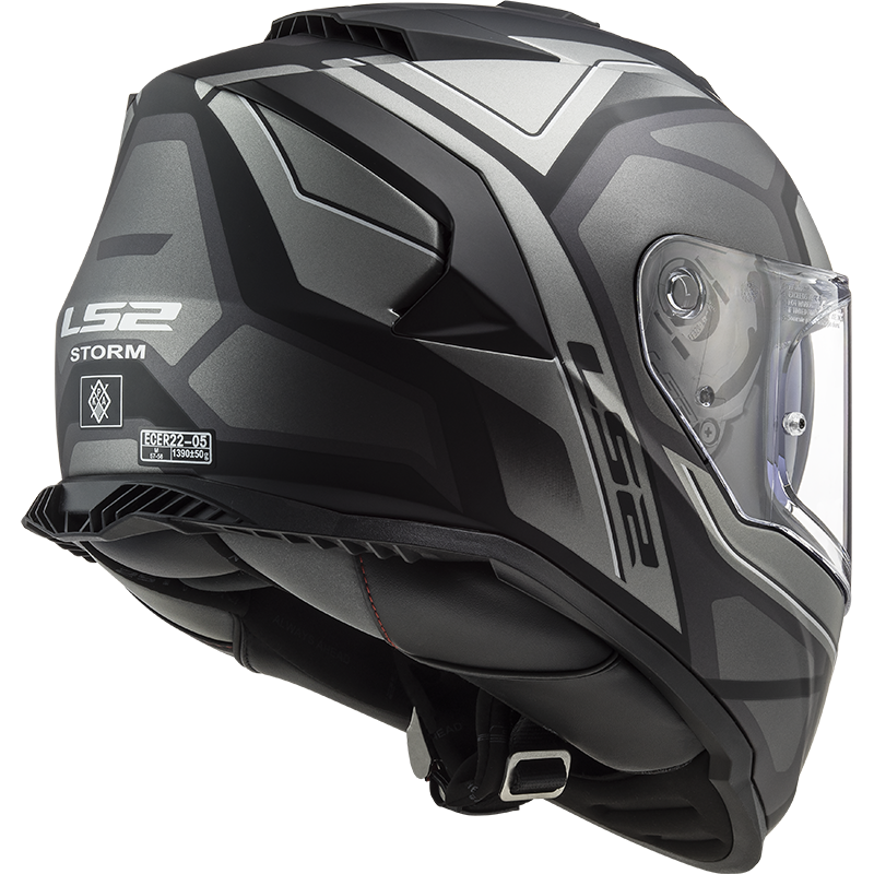 LS2 FF800 STORM II FASTER MATT TITANIUM-06 XL