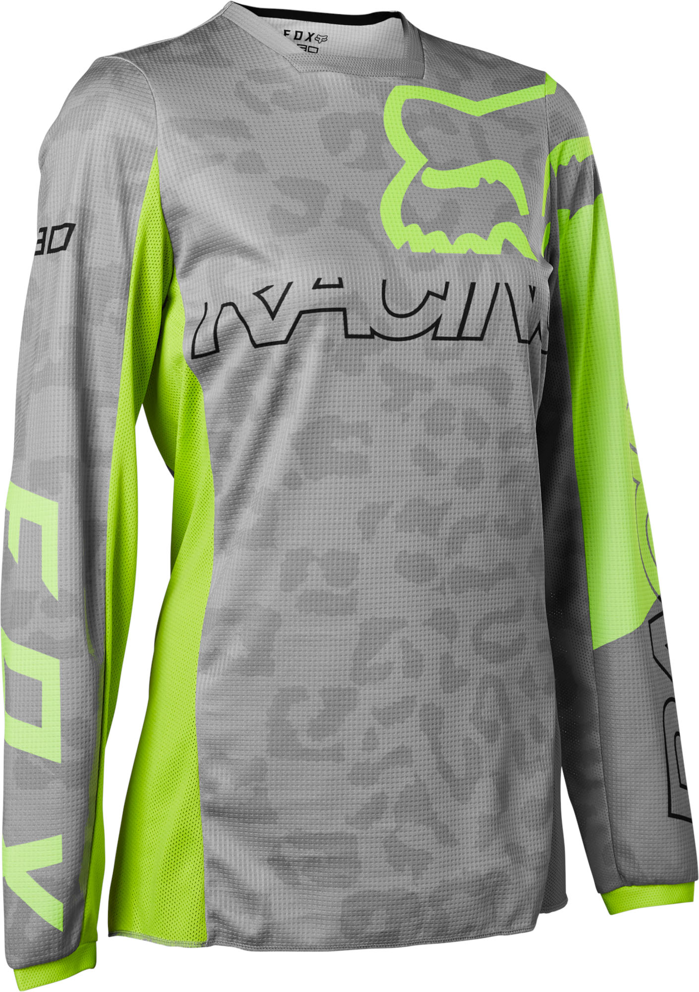 FOX Wmns 180 Skew Jersey - M, Steel grey MX