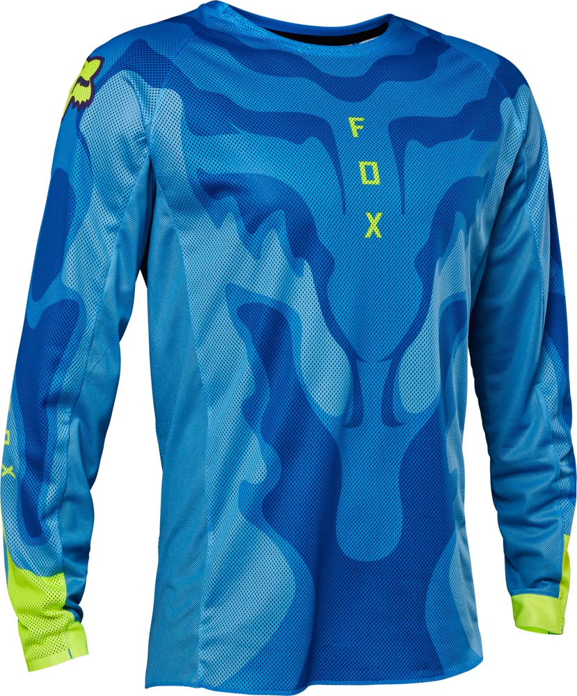 FOX Airline Exo Jersey, Blue/Yellow MX23