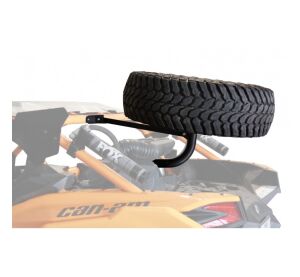 XRW ADJUSTABLE SPARE TIRE CARRIER STL BLACK - CAN-AM MAVERICK X3