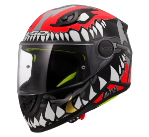 LS2 FF812 KID PUNK GREY RED S