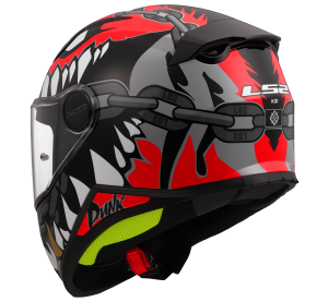 LS2 FF812 KID PUNK GREY RED S