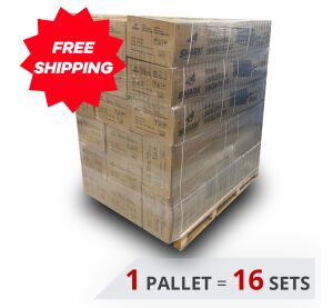 PALLET OF SHARK STEEL PLOW 67" (170cm) WITH ADAPTERS 16 SETS