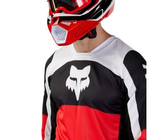FOX 180 Nitro Jersey - Extd Sizes - M, Fluo RED MX24