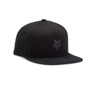 FOX Head Snapback Hat - OS, Black/Charcoal