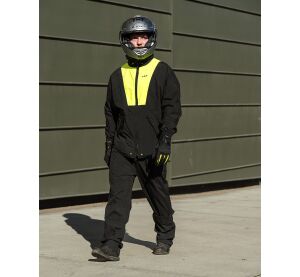 LS2 X-RAIN JACKET BLACK H-V YELLOW