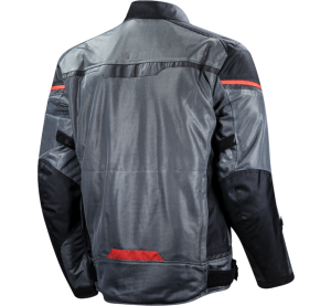 LS2 RIVA MAN JACKET BLACK DARK GREY RED
