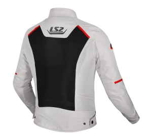 LS2 BREEZE MAN JACKET GREY BLACK RED