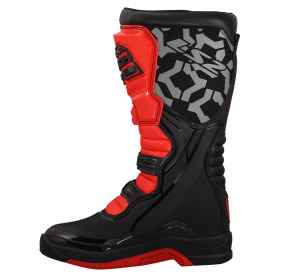 LS2 RAPTOR MAN BOOTS BLACK RED