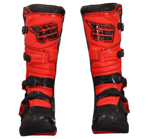 LS2 RAPTOR MAN BOOTS BLACK RED