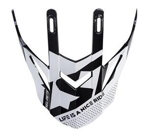 LS2 MX437 PEAK BLOCK WHITE RED