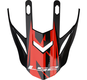 LS2 MX437 EVO PEAK ROAR BLACK RED