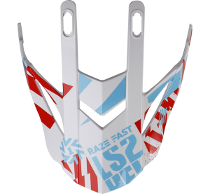 LS2 MX437 EVO PEAK FUNKY RED WHITE