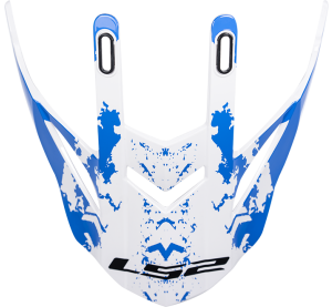 LS2 MX437 PEAK SPOT WHITE BLUE