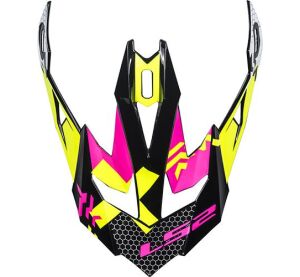 LS2 PEAK MX470 TRIPLEX BLACK PINK YELLOW