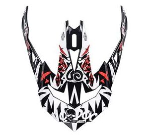 LS2 MX470 PEAK VOODOO BLACK WHITE RED