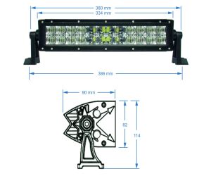 SHARK LED Light Bar 13,5", 5D, 72W