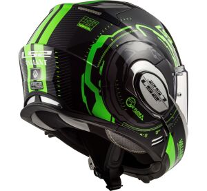 LS2 FF399 VALIANT NUCLEUS BLACK GLOW GREEN