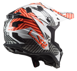 LS2 MX700 SUBVERTER ASTRO GLOSS WHITE ORANGE