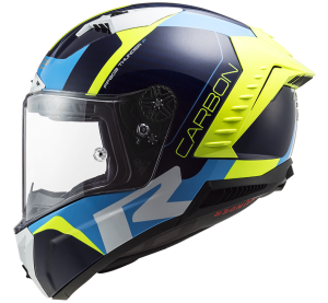 LS2 FF805 THUNDER C RACING1 GL.BLUE H-V YELLOW