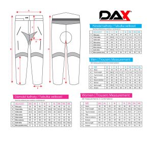 DAX LADY kalhoty, SoftShell, s chrániči