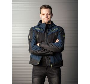 LS2 ZIRCONIUM MAN JACKET BLUE BLACK H-V YELLOW