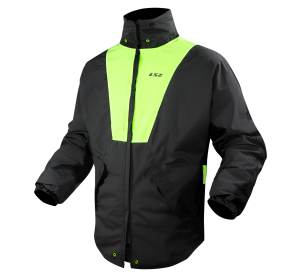 LS2 X-RAIN JACKET BLACK H-V YELLOW XXL (XL-2XL)