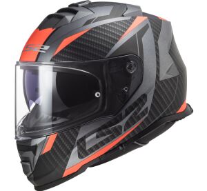LS2 FF800 STORM RACER TITANIUM FLUO ORANGE