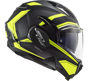 LS2 FF900 VALIANT II REVO MATT BLACK H-V YELLOW